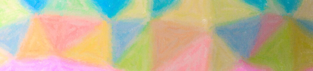 Abstract illustration of blue, red and brown Wax Crayon background