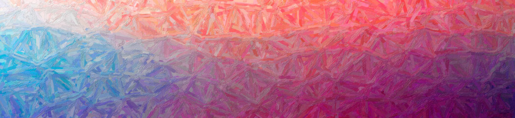 Abstract illustration of blue, pink Colorful Impasto background