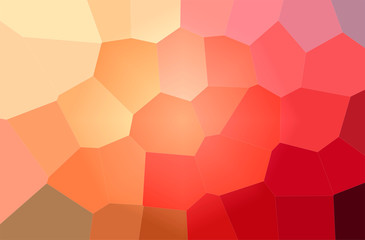 Abstract illustration of red Giant Hexagon background