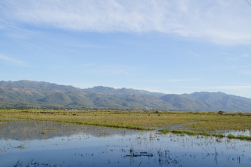 Inle lake in Myanmar