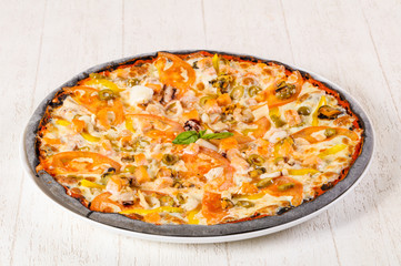 Pizza with Seafood