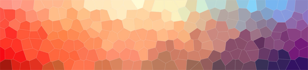 Fototapeta na wymiar Abstract illustration of orange, pink, red Little Hexagon background