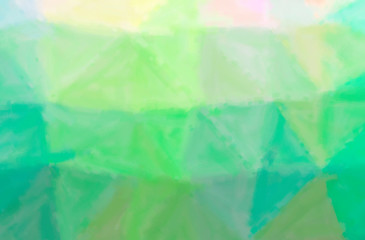 Fototapeta premium Abstract illustration of green Dry Brush Oil Paint background
