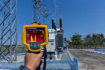 Thermoscan(thermal image camera), Industrial equipment used for checking the internal temperature...