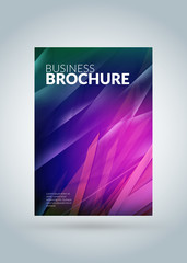 Abstract vector business brochure cover or banner design template. Business flyer or poster with abstract background