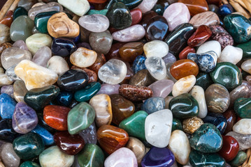 Obraz na płótnie Canvas colourful mineral stones background
