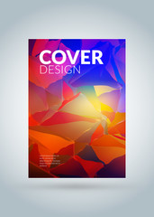 Abstract vector business brochure cover or banner design template. Business flyer or poster with abstract background