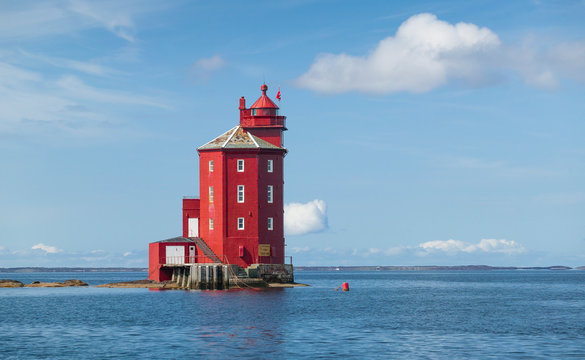kjeungskjaer lighthouse, northern Norway, Scandinavia, Europe