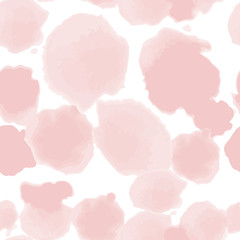 Abstract watercolor seamless pattern. Hand painted vector texture.