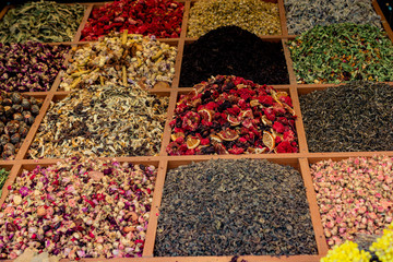 Various colorful spices as Colorful spice background