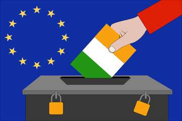 Ireland ballot box for the European elections