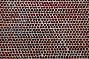 Abandoned damaged building wall