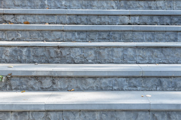 Front view of gray steps stair at park.