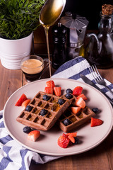 Wafles Gofres de Avenacon Frutas