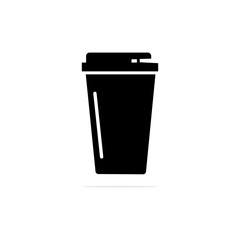 Paper coffee mug icon. Vector concept illustration for design.