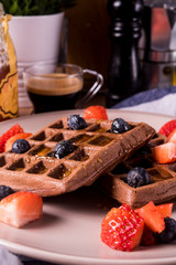 Wafles Gofres de Avenacon Frutas