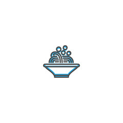 Pasta icon design. Gastronomy icon vector illustration