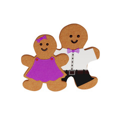 Funny cookies on a light background