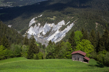 Historisches Holzhaus in der Schweiz