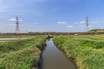 春の四街道市の田園風景