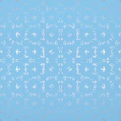 Seamless abstract pattern. Texture in blue and silver colors.