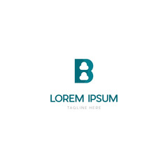 Letter B With Cloud Media Design Logo