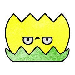 retro grunge texture cartoon water lilly