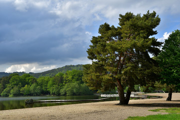 Lac de Chambon dans le Puy de Döme