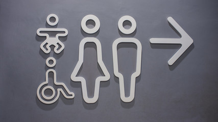 toilet icons sign