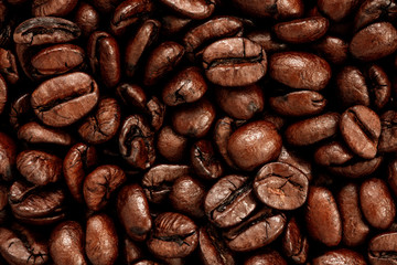 Coffee beans background.
