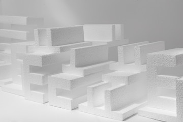 styrofoam figures white