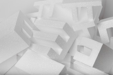 styrofoam figures white