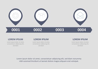 Fototapeta premium Timeline infographic design vector and marketing icons can be used for workflow layout, diagram, annual report. Vector infographics timeline design template.