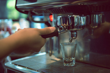 Barista Cafe Making Coffee Preparation Service Concept