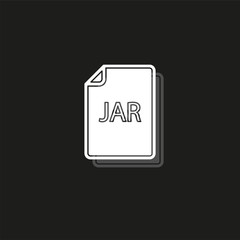 download JAR document icon - vector file format symbol