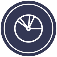 pie chart circular icon