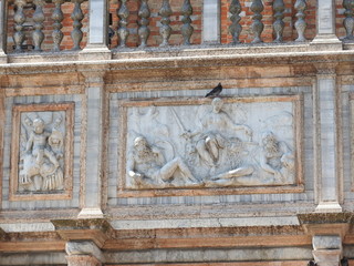 San Marco square with Campanile and San Marco's Basilica. The main square of the old town. Venice, Veneto Italy
