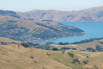 Banks peninsula near Christchurch