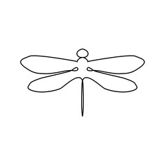 Minimalist elegant Dragonfly