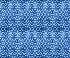Indigo shibori dyed textile seamless pattern. Original ikat ink repeatable background.