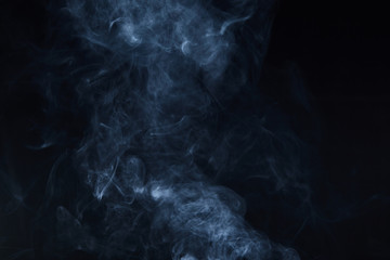 smoke on black background