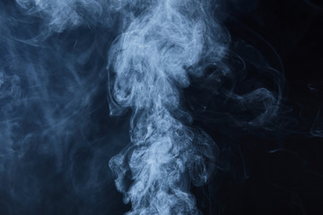 smoke on black background