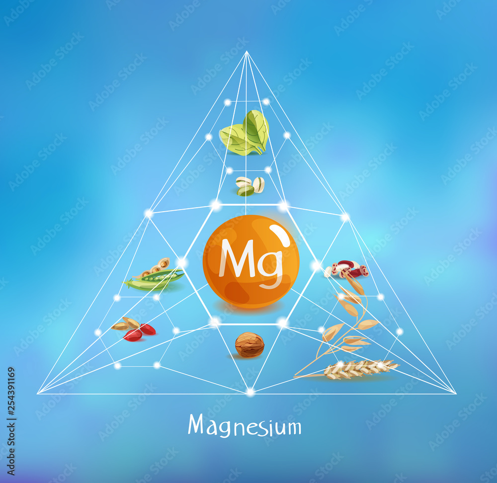 Canvas Prints magnesium in food. Concept