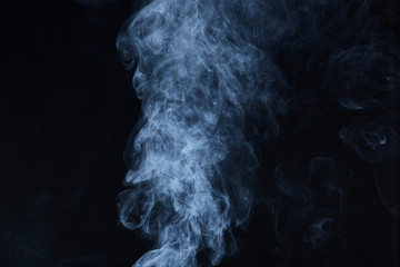 smoke on black background