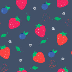 Sweet pattern with strawberry