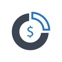 Pie chart report icon
