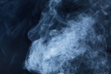 smoke on black background