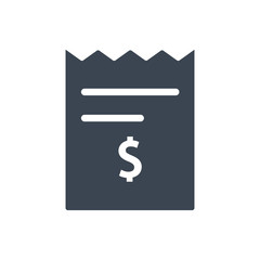 Payment receipt icon
