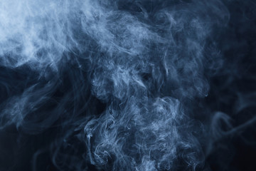 smoke on black background