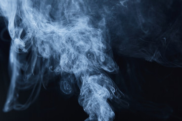 smoke on black background